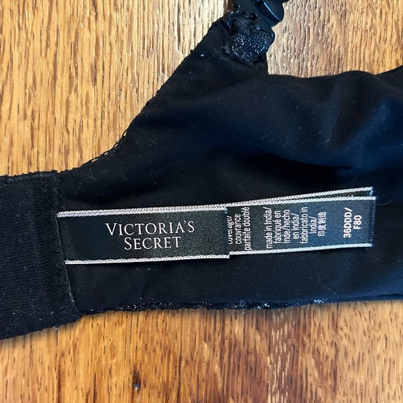 Victoria’s Secret Body by Victoria Lined Perfect Coverage Bra Women 36DDD Black - Picture 8 of 8